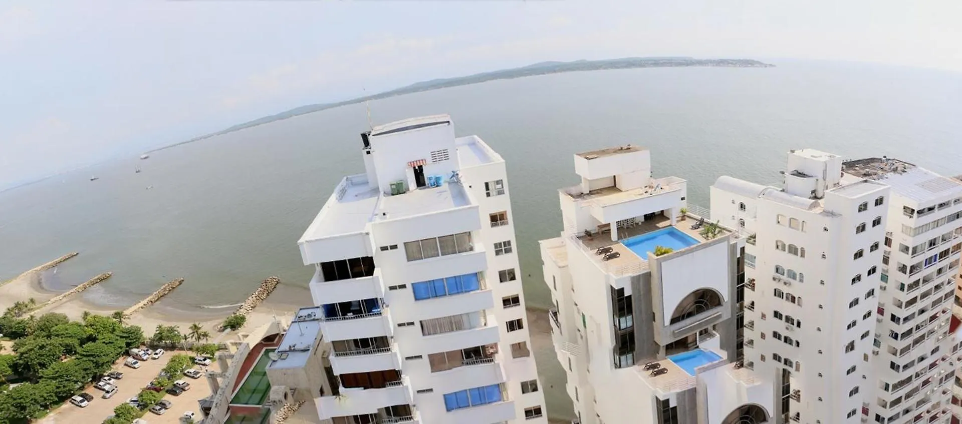 Ec-Al2J Estudio En Cartagena Cerca Al Mar Con Aire Acondicionado, Piscina Y Wifi Apartment