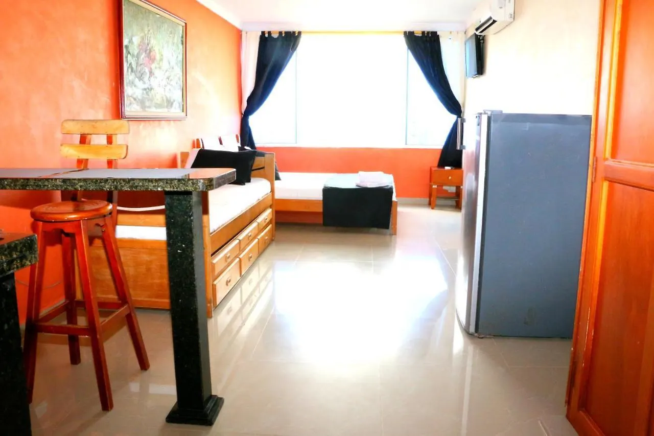 Ec-Al2J Estudio En Cartagena Cerca Al Mar Con Aire Acondicionado, Piscina Y Wifi Apartment 0*,  Colombia